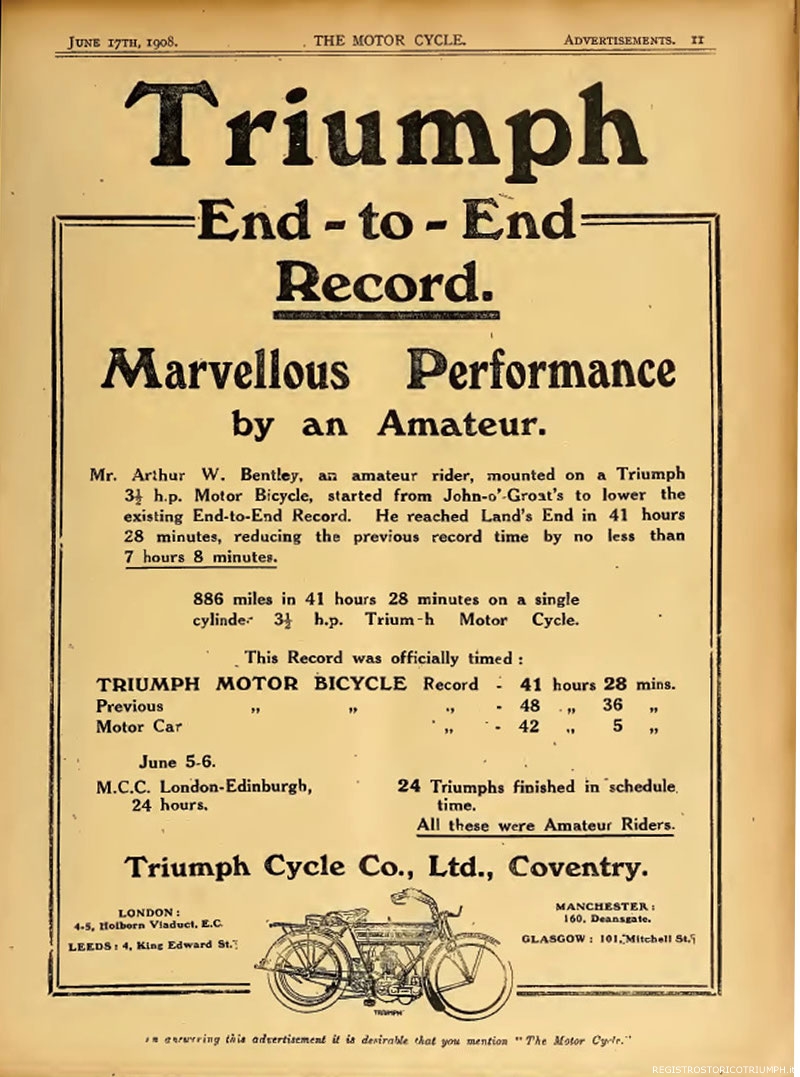 1908 - Pubblicit Triumph